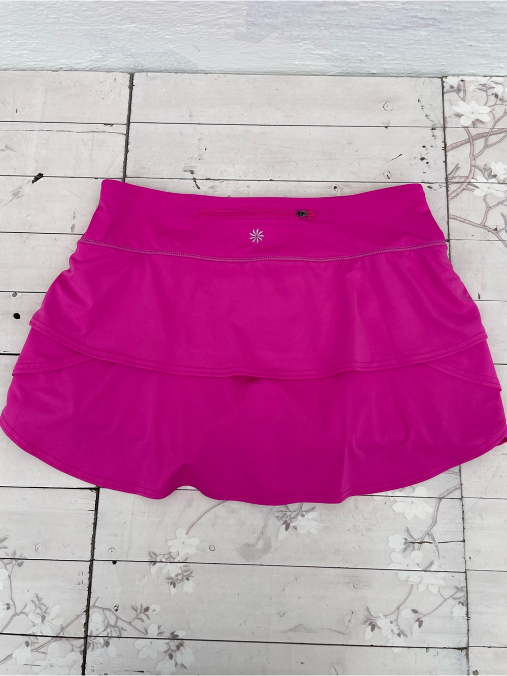 Athleta Fuchsia Layered Skirted Skort